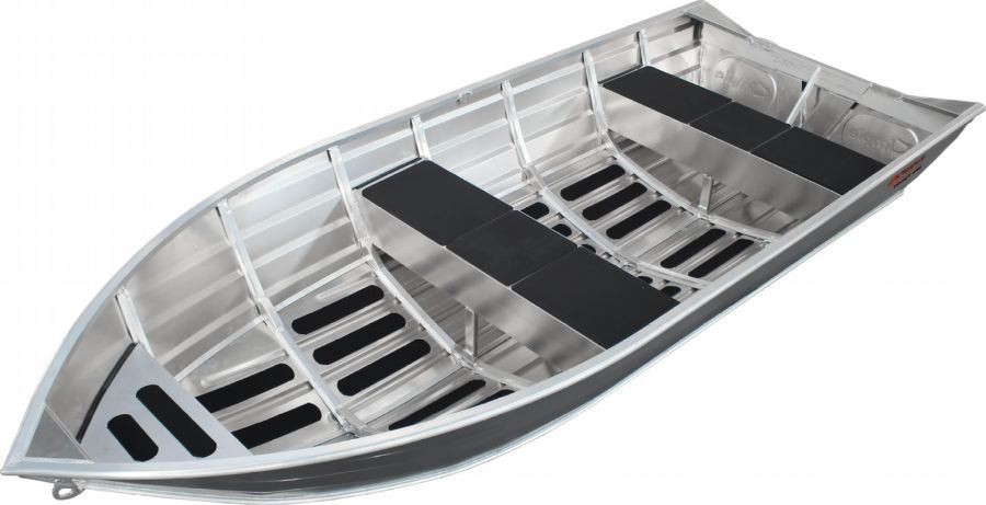 All Welded 14 ft Aluminum Boat angle view