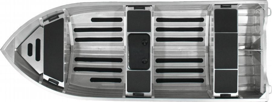 14 ft Aluminum V Hull Wide Beam Fishing Boat layout